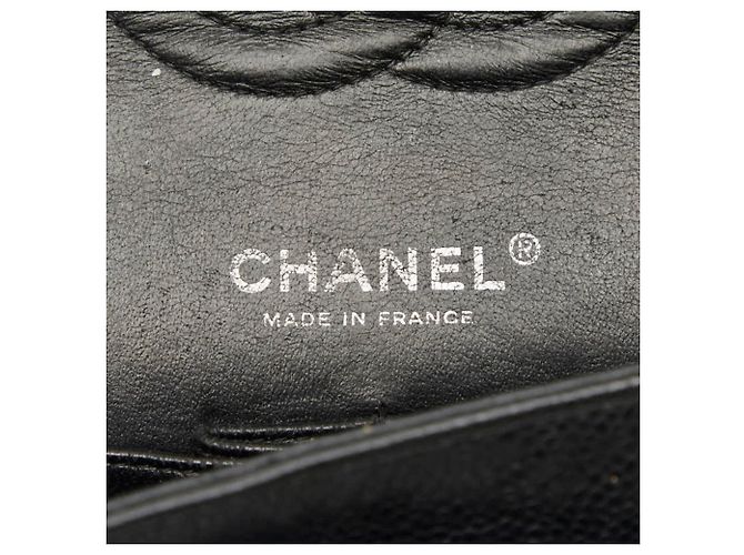 Timeless Borsa a tracolla Chanel Matelassé 25 Coco Mark Double Flap con catena Nero - vista 9