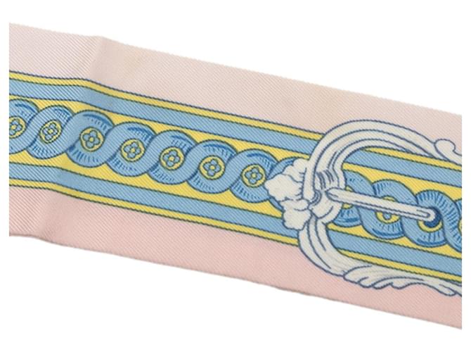 Hermès Hermes Twilly BRIDE DE COUR Schal Pink Mehrfarben - Ansicht 3