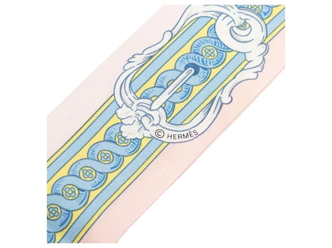 Hermès Hermes Twilly BRIDE DE COUR Schal Pink Mehrfarben - Ansicht 5