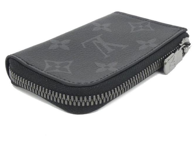 Portamonete Louis Vuitton Monogram Eclipse Nero - vista 2