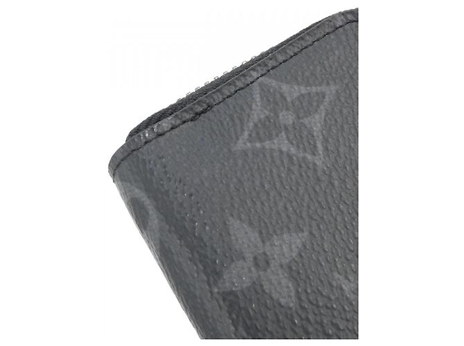 Portamonete Louis Vuitton Monogram Eclipse Nero - vista 3
