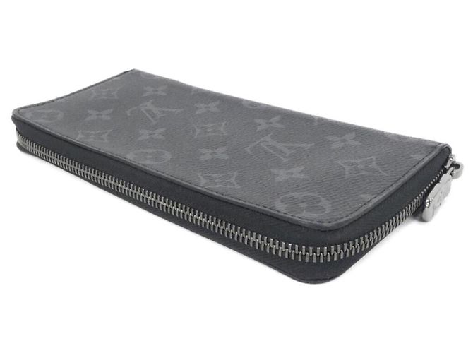 Louis Vuitton Monogram Eclipse Zippy Wallet Vertical Nero - vista 2