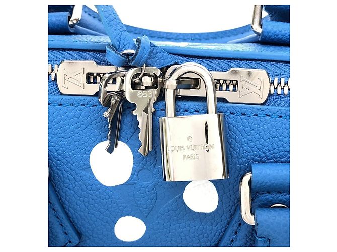Speedy Borsa a tracolla Louis Vuitton Monogram Empreinte Blu - vista 3