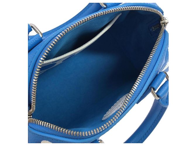 Speedy Borsa a tracolla Louis Vuitton Monogram Empreinte Blu - vista 6
