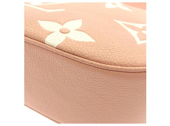 Borsa a tracolla Louis Vuitton Bicolor Monogram Empreinte Bagatelle Rosa - vista 2