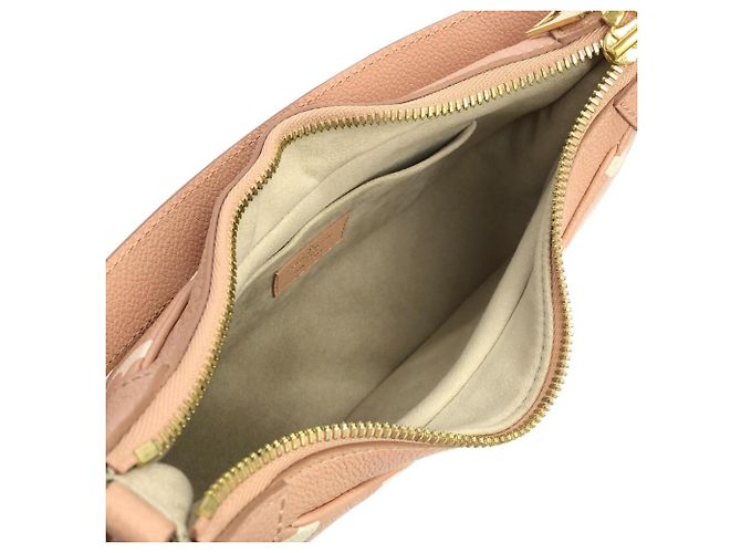 Borsa a tracolla Louis Vuitton Bicolor Monogram Empreinte Bagatelle Rosa - vista 8