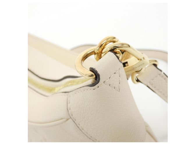 Borsa Louis Vuitton Monogram Empreinte Bagatelle Beige - vista 4
