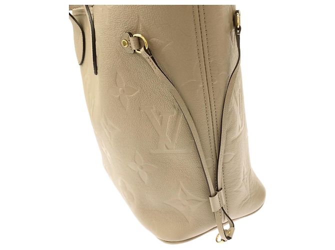 Borsa Louis Vuitton Monogram Empreinte Neverfull MM Grigio - vista 3