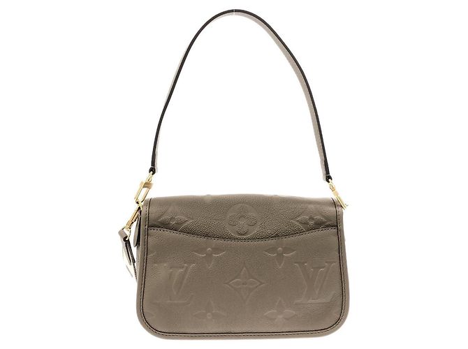 Borsa a tracolla Louis Vuitton Monogram Empreinte Diane Marrone - vista 2