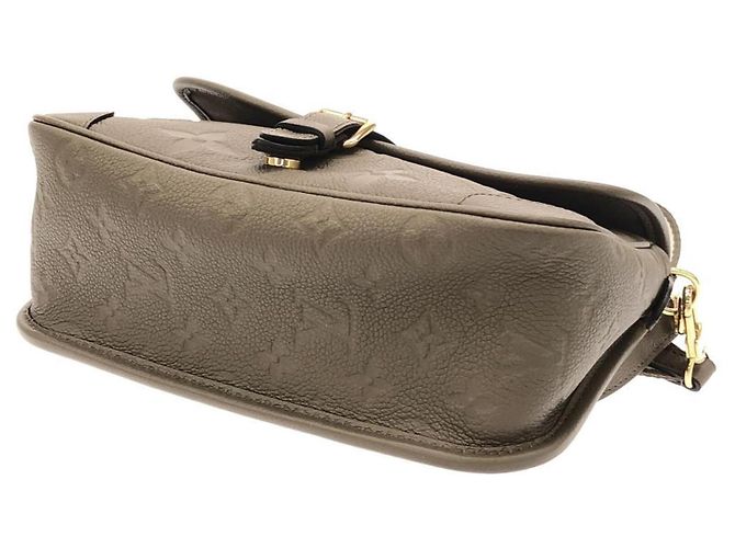 Borsa a tracolla Louis Vuitton Monogram Empreinte Diane Marrone - vista 3