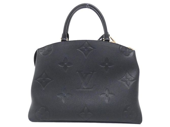 Borsa Louis Vuitton Monogram Empreinte Grand Palais MM Nero - vista 2