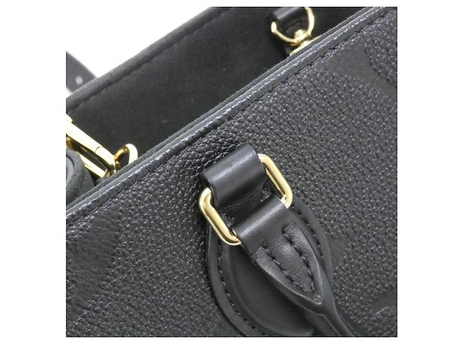 Borsa Louis Vuitton Monogram Empreinte OnTheGo PM Nero - vista 5