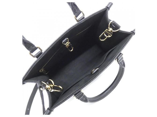 Borsa Louis Vuitton Monogram Empreinte OnTheGo PM Nero - vista 7