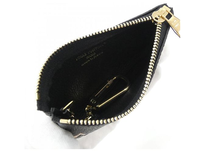 Louis Vuitton Bicolor Monogram Empreinte Pochette Cle M80885 Nero Beige - vista 3