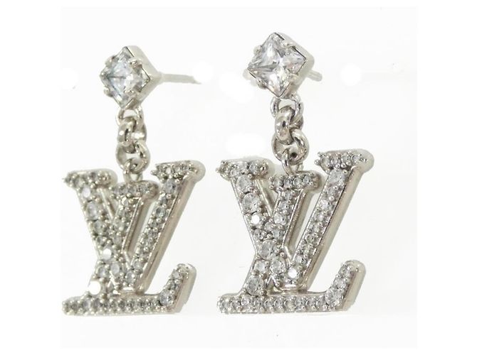 Orecchini a lobo Louis Vuitton Lady LV M02513 Argento - vista 2
