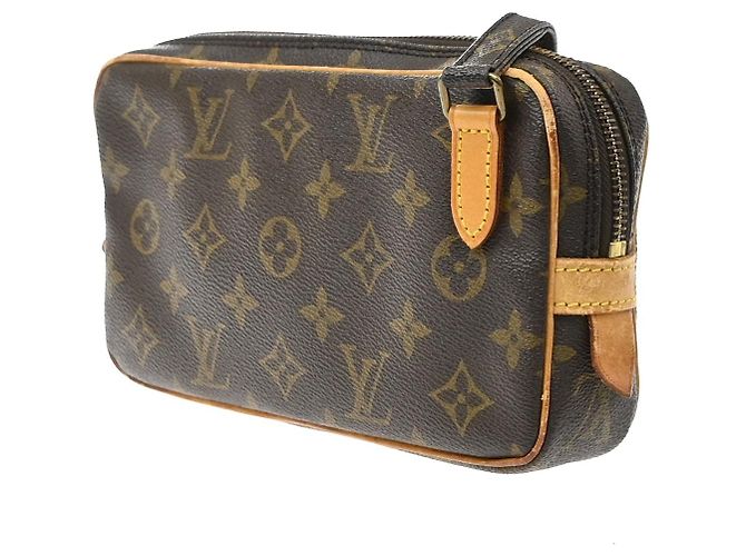 Louis Vuitton Pochette Marly Bandouliere Monogram Canvas medium Marrone - vista 3
