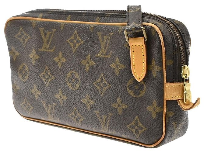 Louis Vuitton Pochette Marly Bandouliere Monogram Canvas medium Marrone - vista 4