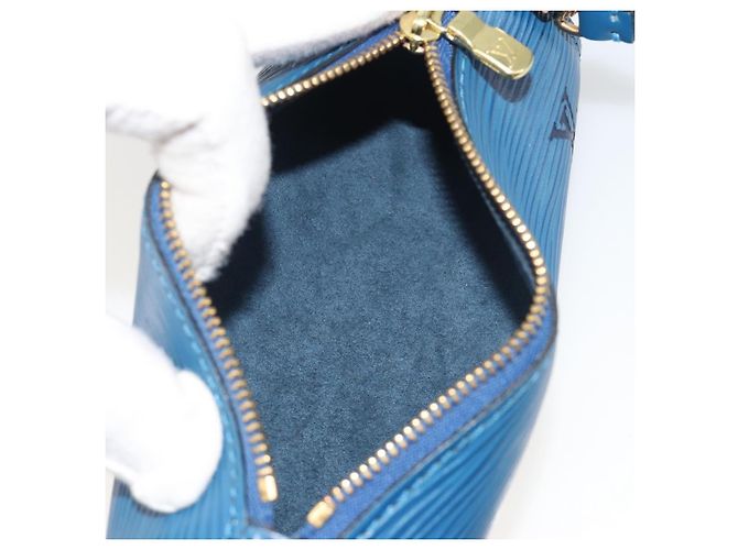 Louis Vuitton Soufflot Pochette Epi Leather Blu - vista 5