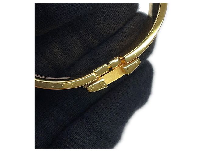 Hermès Hermes Click H Armband mit Anhänger Schwarz Golden - Ansicht 10