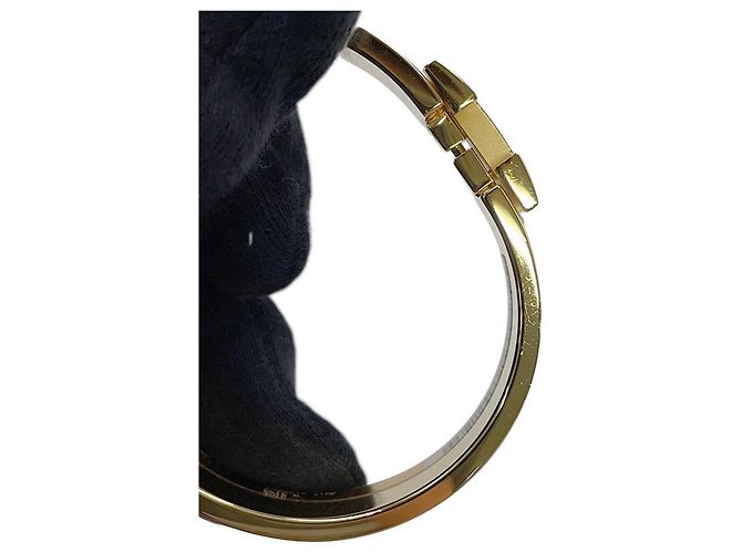 Hermès Hermes Click H Armband mit Anhänger Schwarz Golden - Ansicht 9