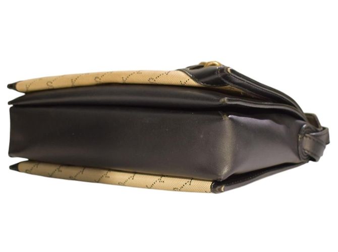 Stella Mc Cartney Borsa a tracolla Falabella con patta e catena in tela monogram STELLA MCCARTNEY Nero Beige - vista 13