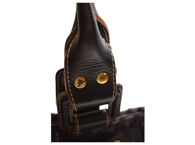 Autre Marque Borsa a tracolla TOUS in pelle nera goffrata con orso, coulisse e tasche multiple Nero - vista 15