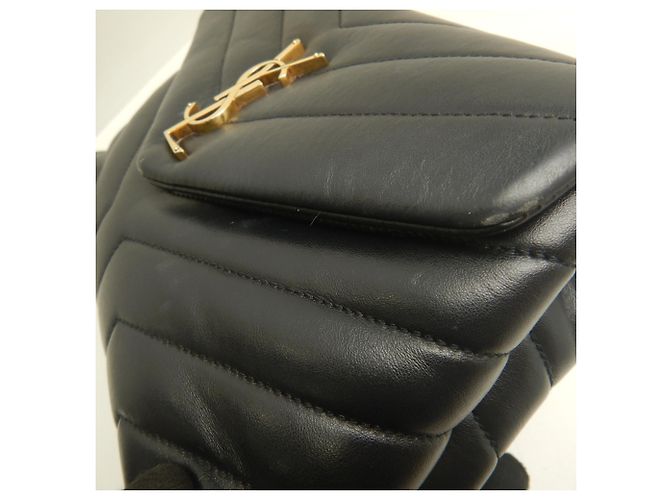 Borsa a tracolla Yves Saint Laurent Loulou Small Matelassé Nero - vista 10