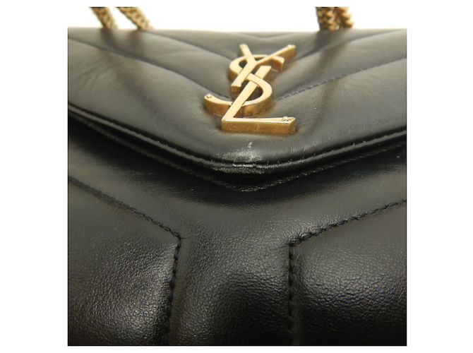 Borsa a tracolla Yves Saint Laurent Loulou Small Matelassé Nero - vista 11