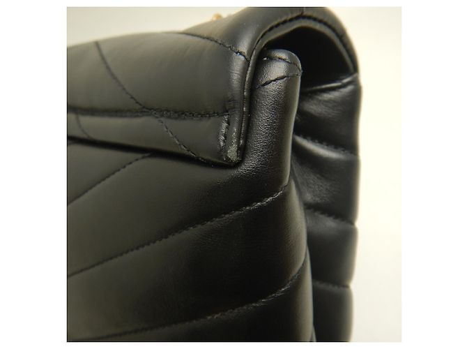 Borsa a tracolla Yves Saint Laurent Loulou Small Matelassé Nero - vista 13