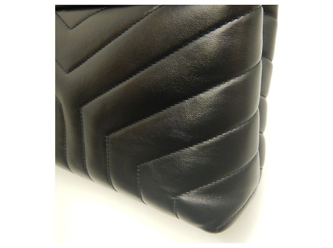 Borsa a tracolla Yves Saint Laurent Loulou Small Matelassé Nero - vista 16