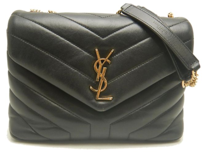 Borsa a tracolla Yves Saint Laurent Loulou Small Matelassé Nero - vista 2