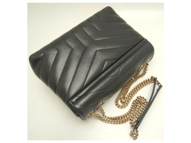 Borsa a tracolla Yves Saint Laurent Loulou Small Matelassé Nero - vista 3