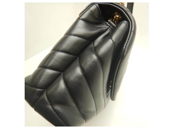 Borsa a tracolla Yves Saint Laurent Loulou Small Matelassé Nero - vista 6