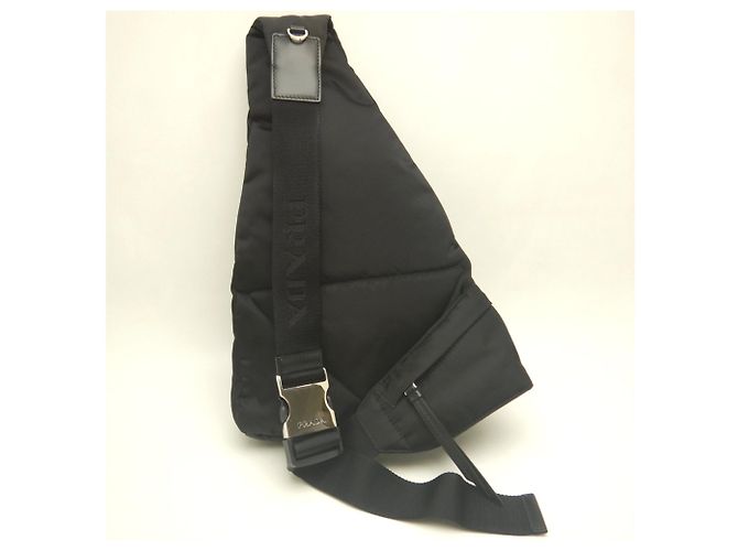 Borsa a tracolla Prada Re-Nylon Nero - vista 3