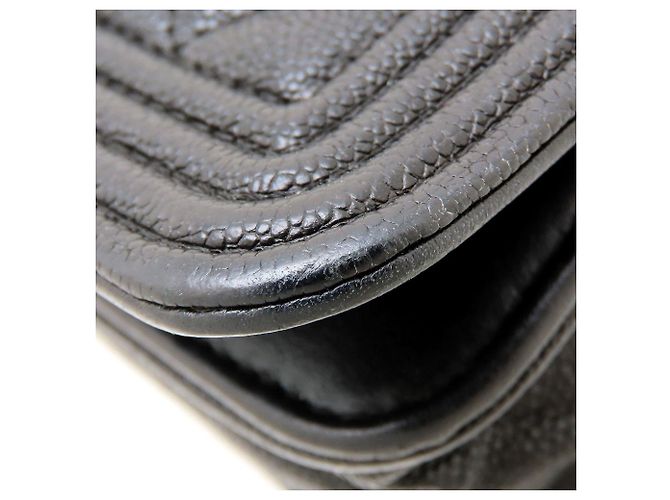 Borsa a tracolla Chanel Boy con catena Nero - vista 23