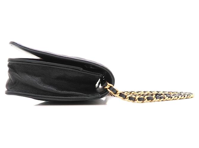 Borsa a tracolla Chanel Boy con catena Nero - vista 3
