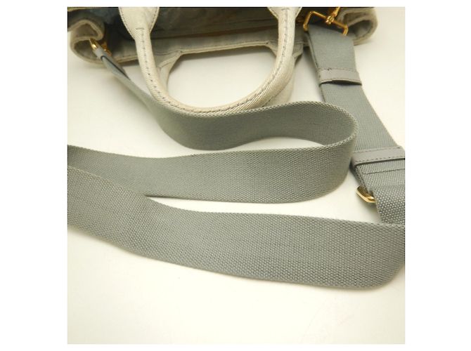 Borsa Tote Prada Canapa 1BG439 Bianco - vista 4