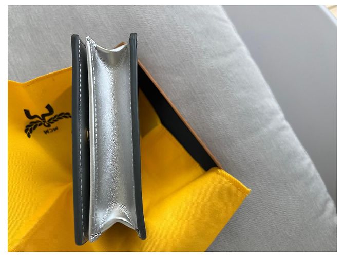 Cartera MCM de cuero plateado Plata - vista 4