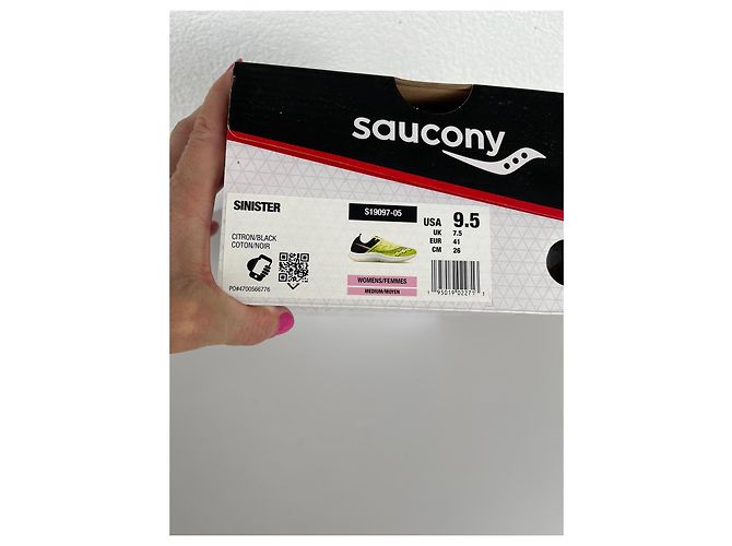 Autre Marque Scarpe da running Saucony Sinister da donna Nero Giallo - vista 14