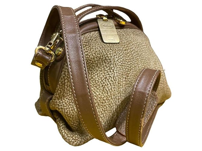 Autre Marque Set di borse in pelle e camoscio monogrammate Marrone Beige - vista 10