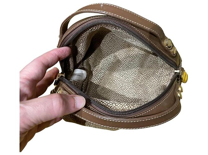 Autre Marque Set di borse in pelle e camoscio monogrammate Marrone Beige - vista 12