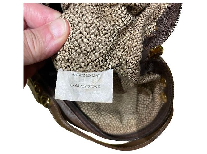 Autre Marque Set di borse in pelle e camoscio monogrammate Marrone Beige - vista 13