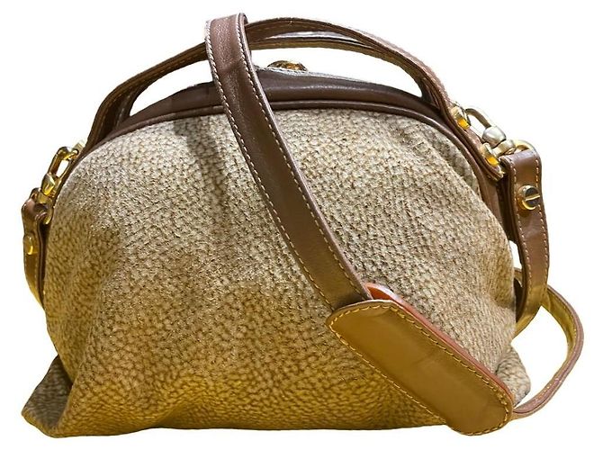 Autre Marque Set di borse in pelle e camoscio monogrammate Marrone Beige - vista 15