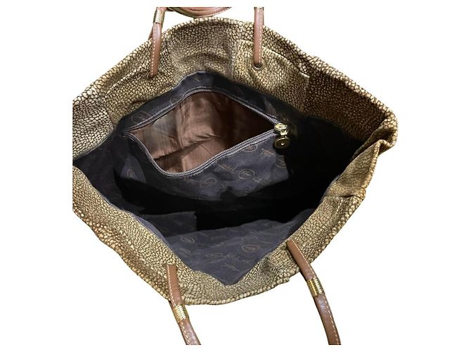 Autre Marque Set di borse in pelle e camoscio monogrammate Marrone Beige - vista 5