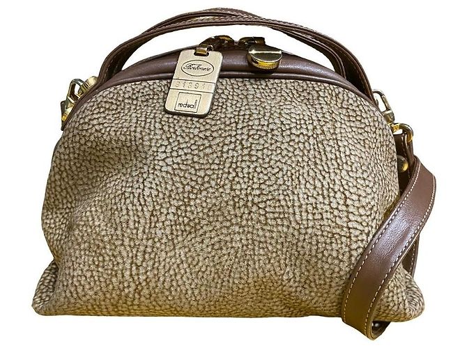 Autre Marque Set di borse in pelle e camoscio monogrammate Marrone Beige - vista 9