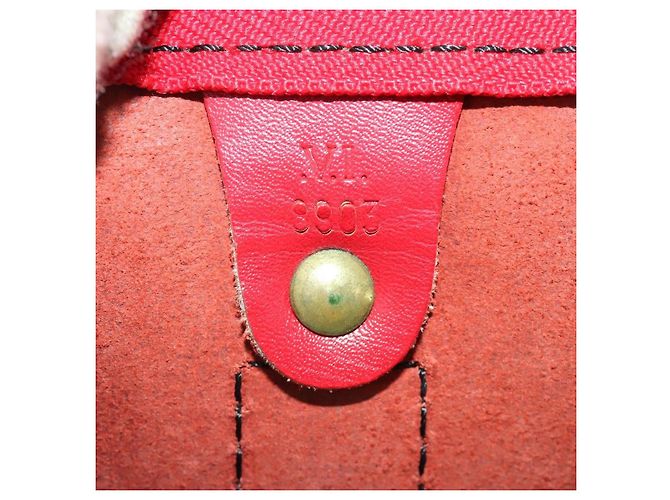 Louis Vuitton Keepall Epi 50 Rosso - vista 7
