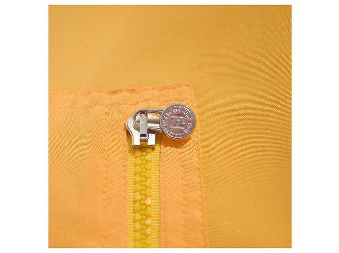 FENDI JEANS Reversible Zucca FF Monogram Yellow Jacke IT 42 US 6 Braun - Ansicht 11
