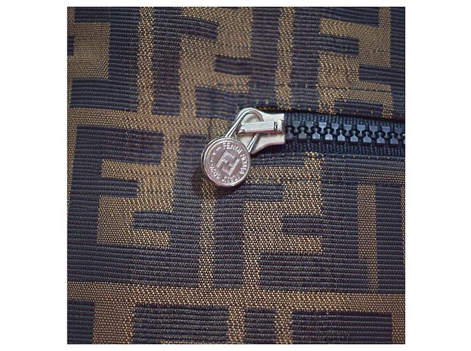 FENDI JEANS Reversible Zucca FF Monogram Yellow Jacke IT 42 US 6 Braun - Ansicht 13