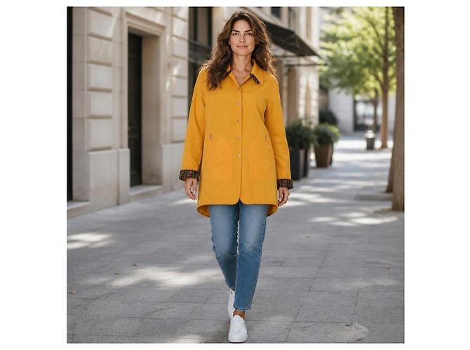 FENDI JEANS Reversible Zucca FF Monogram Yellow Jacke IT 42 US 6 Braun - Ansicht 6