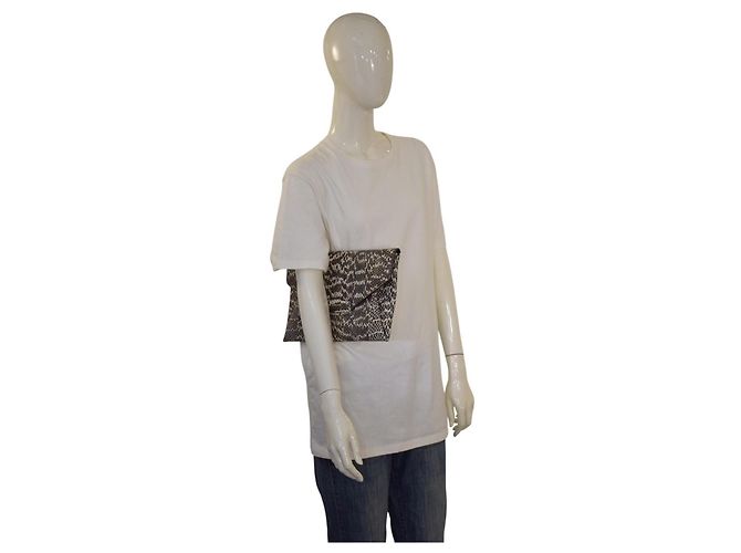 GIVENCHY Antigona Kuvert-Clutch aus Pythonschlange mit Staubbeutel Weiß Grau Python drucken - Ansicht 15